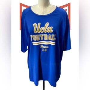 Under Armour Blue and Gold Football Tee